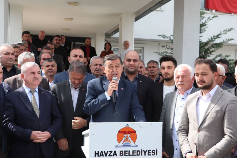 Havza Belediyesinde Başkan İkiz Görevi Devraldı