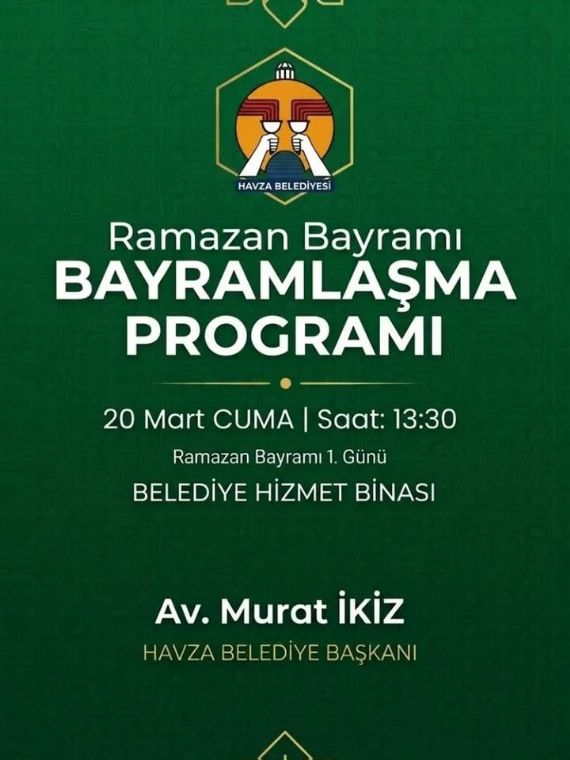 Ramazan Bayramı Bayramlaşma Programı Belediye Binası