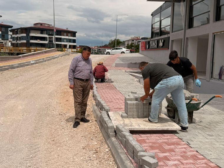 Tersakan Irmağı Islahı ve Yol Yapım Çalışmalarını Yerinde İnceleyerek Değerlendirmelerde Bulunduk.