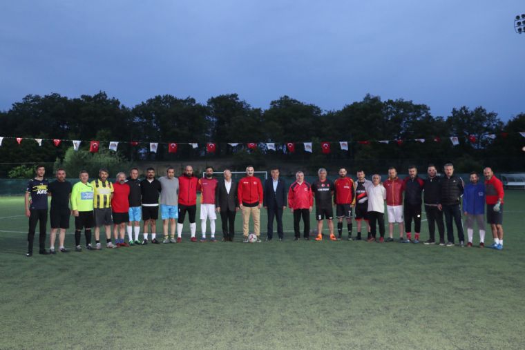 Havza'da Veteranlar Futbol Maçı