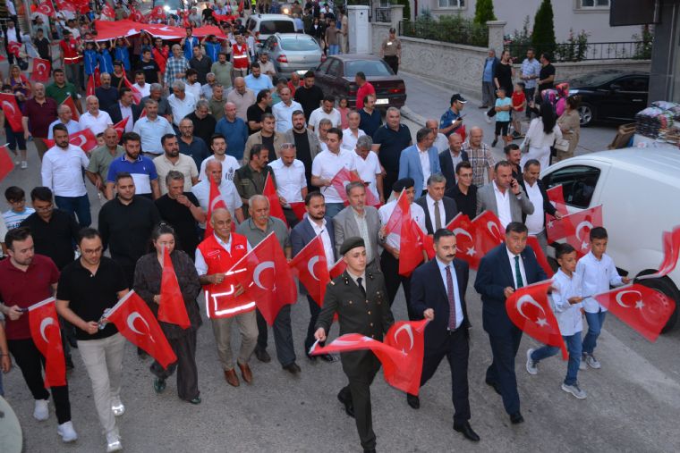 Havza’da 15 Temmuz Milli Birlik Yürüyüşü