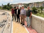 Tersakan Irmağı Islahı ve Yol Yapım Çalışmalarını Yerinde İnceleyerek Değerlendirmelerde Bulunduk.